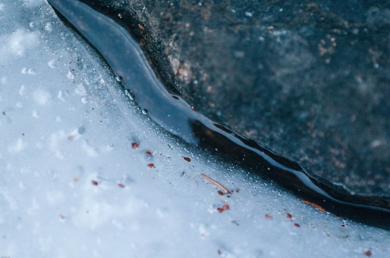 en första strimma vatten